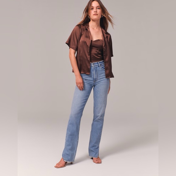 Abercrombie & Fitch Denim - Abercrombie & Fitch Ultra High Rise 90s Straight Jeans